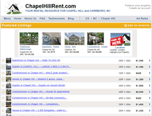Tablet Screenshot of chapelhillrent.com